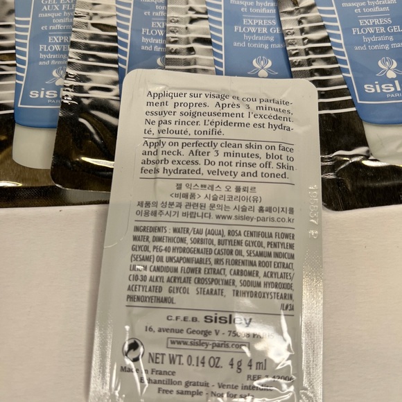 SISLEY EXPRESS FLOWER GEL MASK 5 SAMPLES - Picture 5 of 6